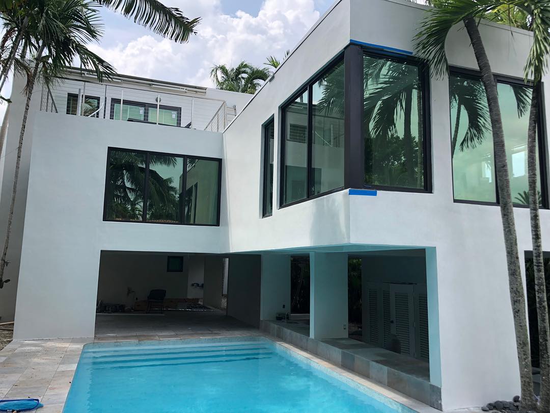 Miami home with hurricane impact windows installed by Super Impact 365